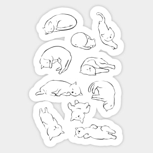 More Sleep Cat Sticker